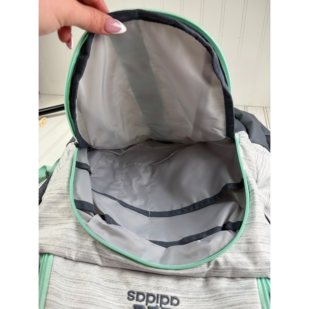 Adidas Gray Prime Multi-Pocket School Travel Multi Compartment Backpack Unisex - Picture 12 of 12